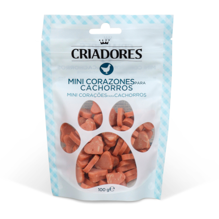 Criadores Bocaditos Mini Corazones snack para cachorros