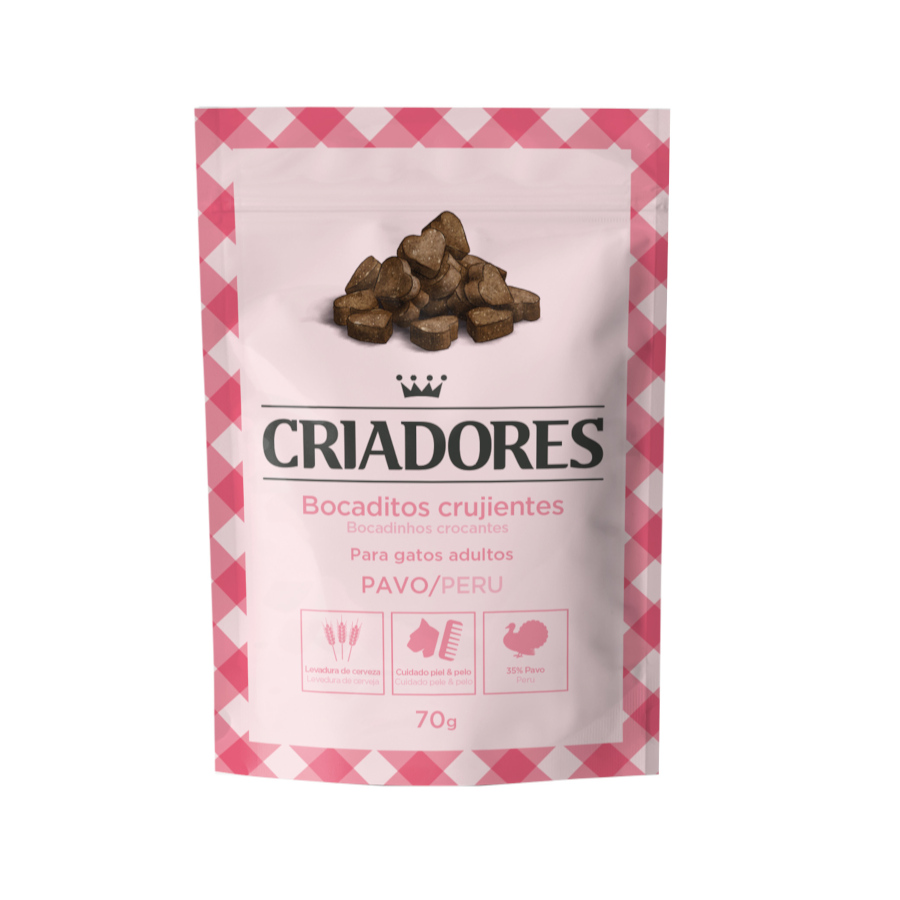 Criadores Snacks Crocantes de Peru para gatos
