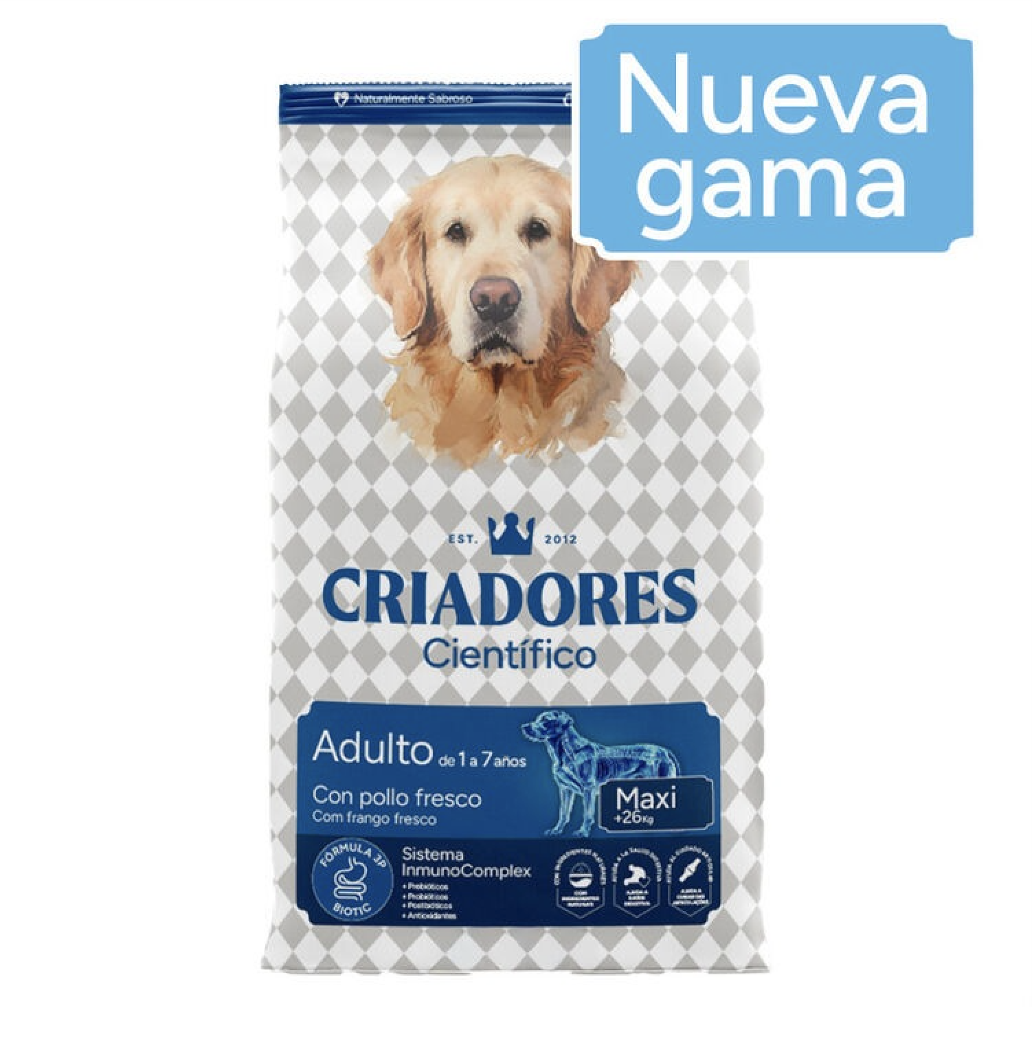 Criadores Científico Adulto Maxi Ração de frango para cães